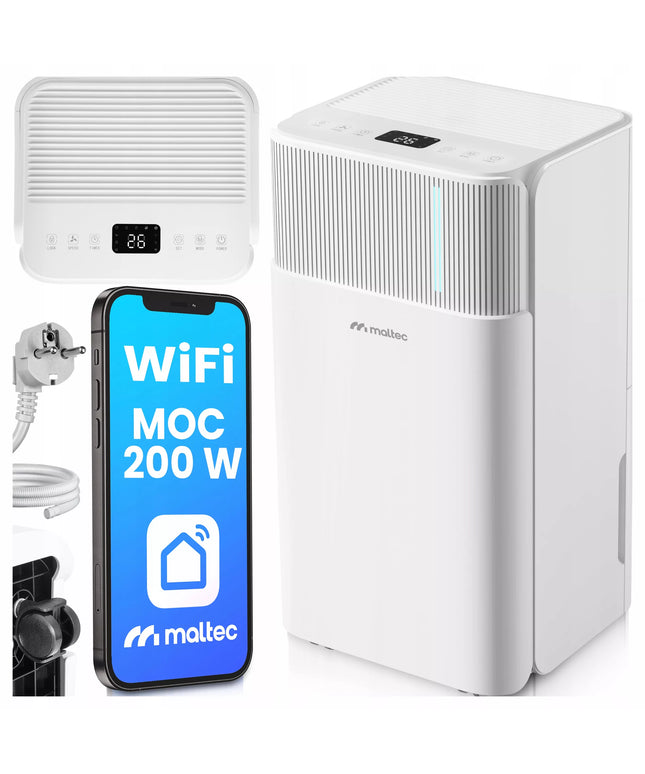 Oro sausintuvas drėgmės sugėriklis, surinkėjas tylus WiFi laikmatis higrostatas 12 l/24 val.