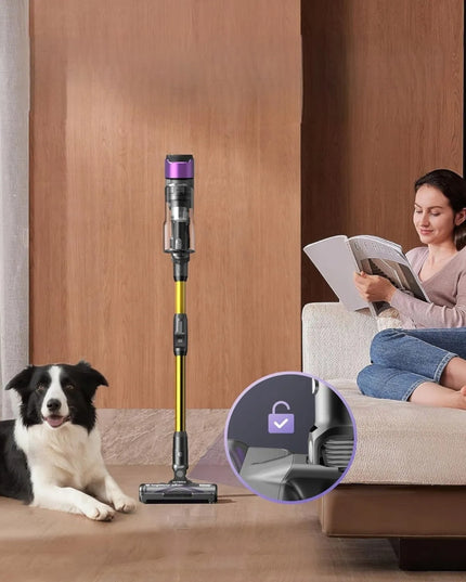 Belaidis vertikalusis dulkių siurblys NIBI M60 Green Eye su drėgnojo valymo funkcija ir HEPA filtru