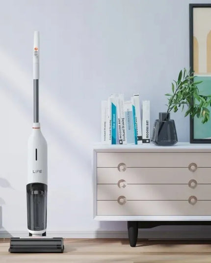 Belaidis vertikalus dulkių siurblys „iLife W90“, baltas, 3 viename, su grindų plovimo funkcija [CE sertifikatas]