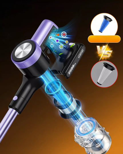 Belaidis vertikalus dulkių siurblys Laresar V7 500W