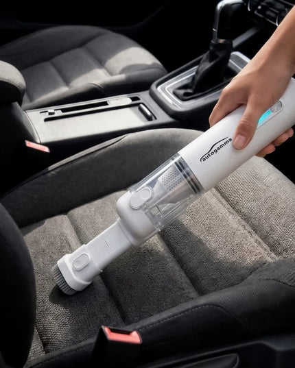 „Auto Gamma“ belaidis rankinis dulkių siurblys automobiliui ir namams, 90 W, baltas, su HEPA filtru