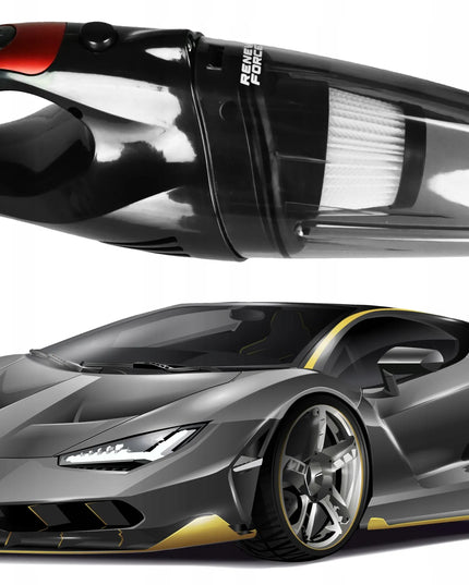 Cikloninis automobilinis dulkių siurblys „Technoid“, 16 000 Pa, 400 W, be maišelio, 2 HEPA filtrai