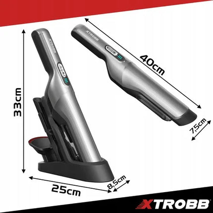 Belaidis rankinis automobilinis dulkių siurblys Xtrobb ProVac BLDC, 16 000 Pa