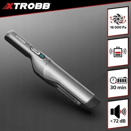 Belaidis rankinis automobilinis dulkių siurblys Xtrobb ProVac BLDC, 16 000 Pa