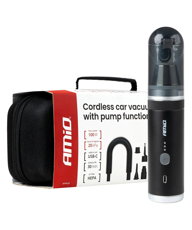 AMiO belaidis bešepetėlinis dulkių siurblys su pompos funkcija, 100 W, 20 kPa, USB-C