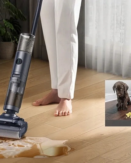Belaidis vertikalus plaunantis dulkių siurblys JONR ED12 Pro, sausam ir drėgnam valymui, 70 °C