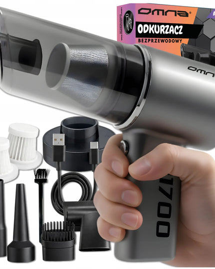 Belaidis automobilinis dulkių siurblys „Omna AIRVAX ONE“, 80 W, su akumuliatoriumi