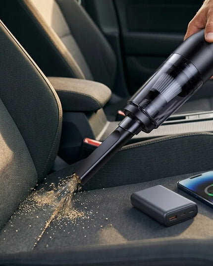 Belaidis nešiojamasis automobilinis dulkių siurblys, 10 000 Pa, su antgalių rinkiniu, kelionėms