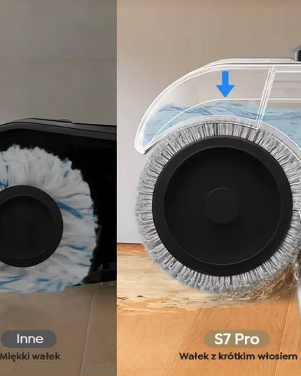 Laresar S7 Pro juodas vertikalus belaidis dulkių siurblys