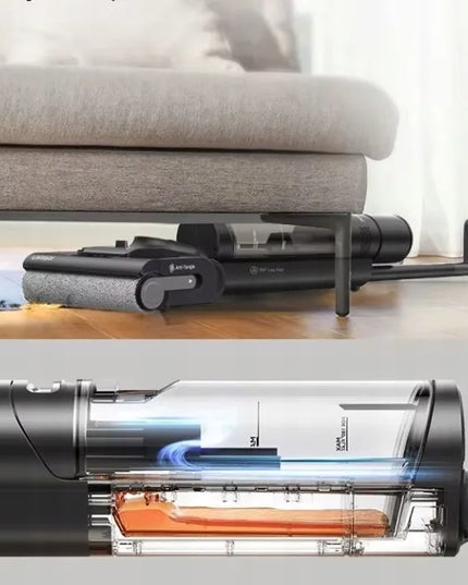 Laresar S7 Pro juodas vertikalus belaidis dulkių siurblys