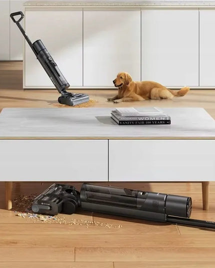 Laresar S7 Pro juodas vertikalus belaidis dulkių siurblys