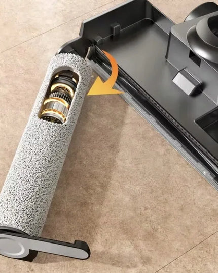 Laresar S7 Pro juodas vertikalus belaidis dulkių siurblys