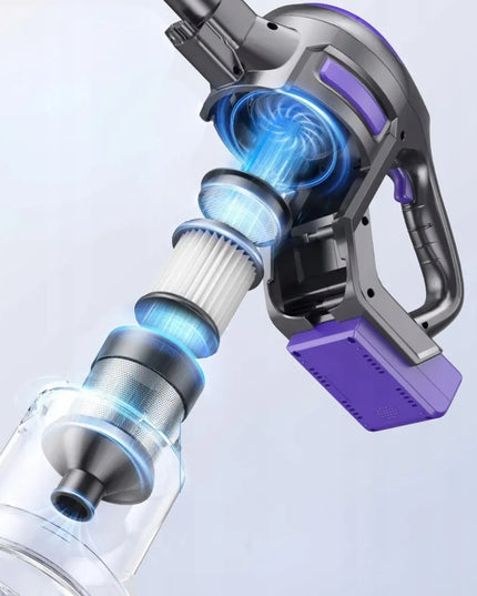 Violetinis vertikalusis dulkių siurblys Laresar V10 LITE