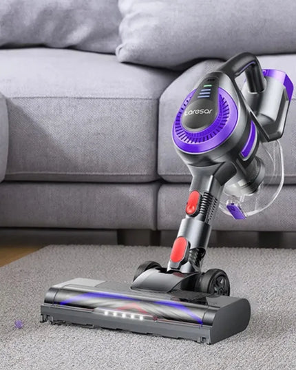 Violetinis vertikalusis dulkių siurblys Laresar V10 LITE