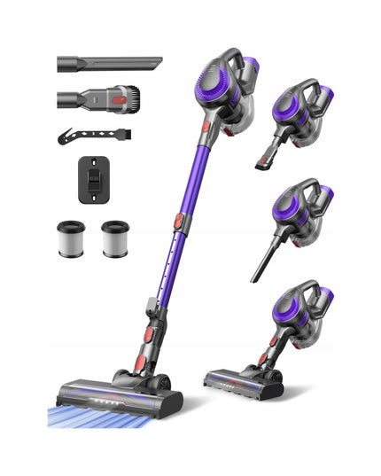 Violetinis vertikalusis dulkių siurblys Laresar V10 LITE