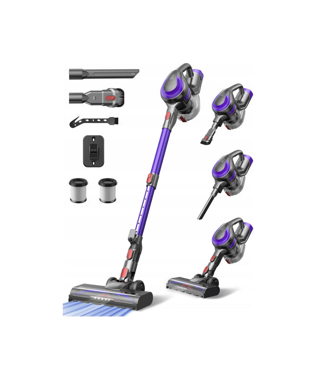 Violetinis vertikalusis dulkių siurblys Laresar V10 LITE