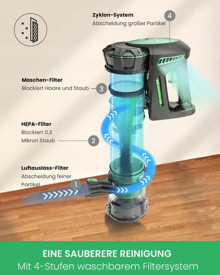 Vertikalus dulkių siurblys „Vactidy“ 6924843217668, juodas