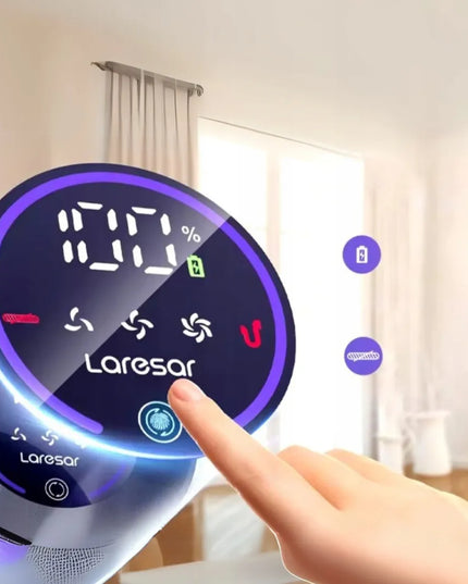 Belaidis vertikalusis ir rankinis dulkių siurblys Laresar V7, 500 W, auksinis