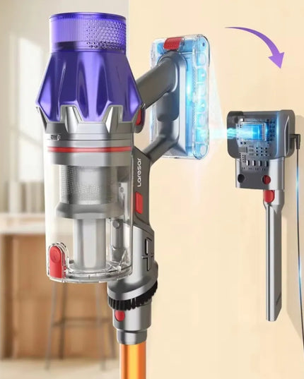 Belaidis vertikalusis ir rankinis dulkių siurblys Laresar V7, 500 W, auksinis