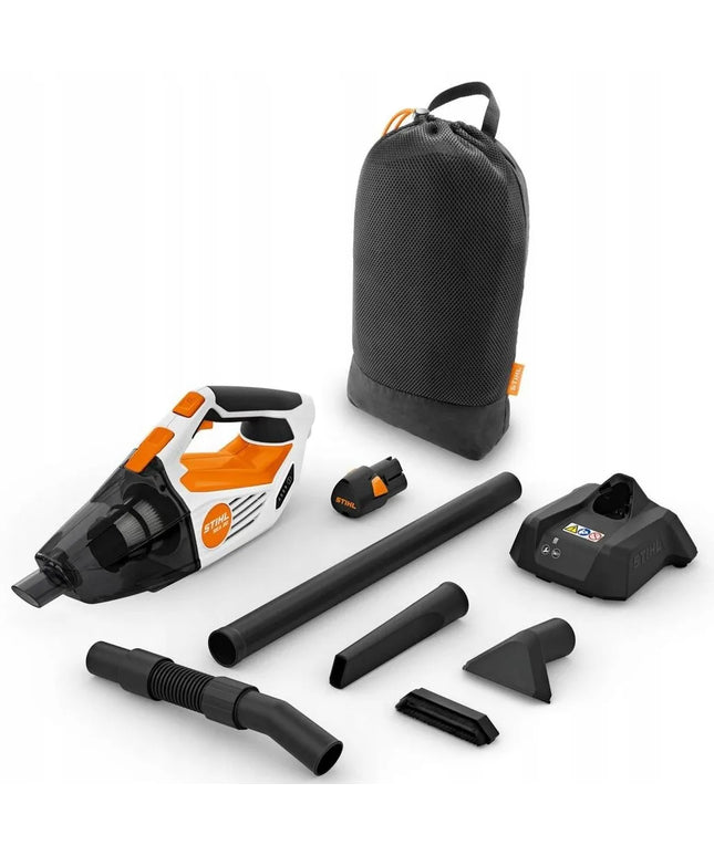 Rankinis dulkių siurblys Stihl SEA 20 su AS 2 akumuliatoriumi ir AL 1 įkrovikliu