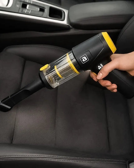 Belaidis rankinis automobilinis dulkių siurblys AKC-539, 4 viename, 90 W, 16 000 Pa, su antgaliais