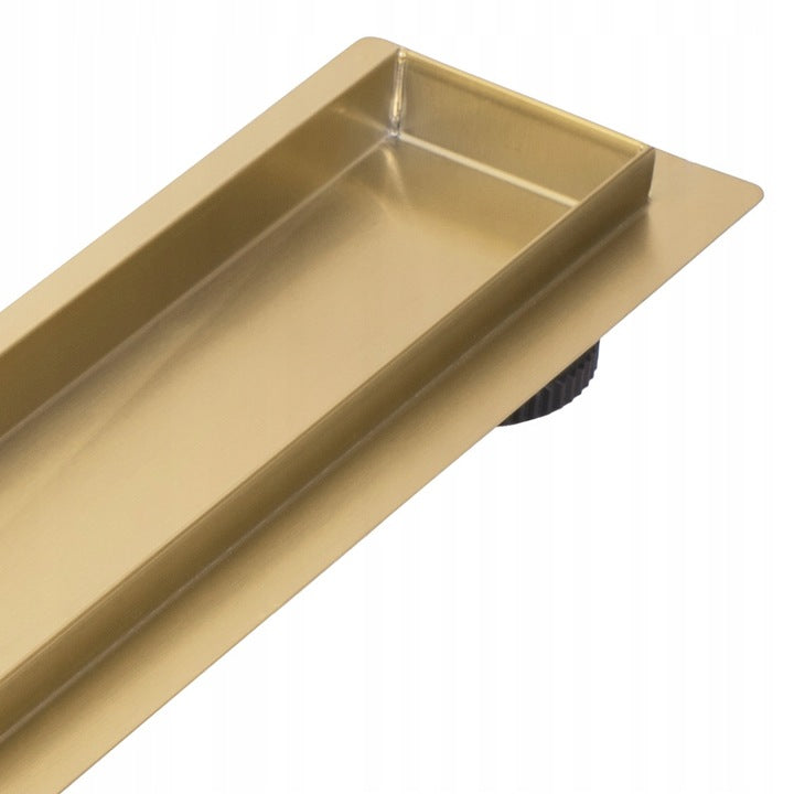 Linijinis nutekėjimas 100 cm Šlifuotas auksas Dušo latakas REA NEOX PRO