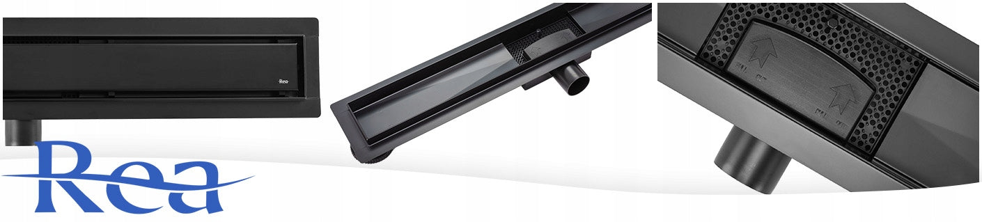 Linijinis nutekėjimas NEOX 50 CM juoda matinė - REA