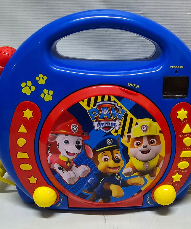 Lexibook „Psi Patrol“ CD grotuvas su mikrofonais – išpardavimo prekė