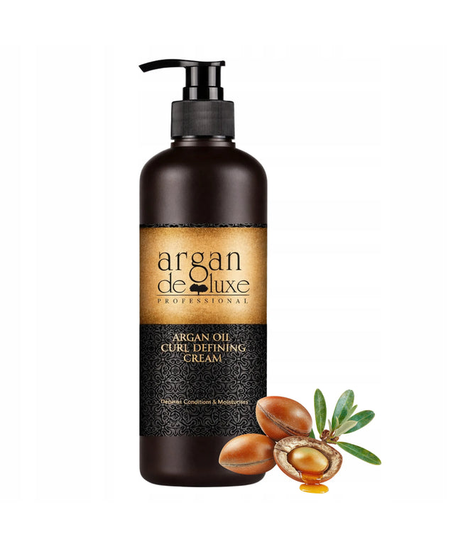 Cynos Argan de Luxe kremas su argano aliejumi garbanotiems ir banguotiems plaukams, garbanų aktyvatorius