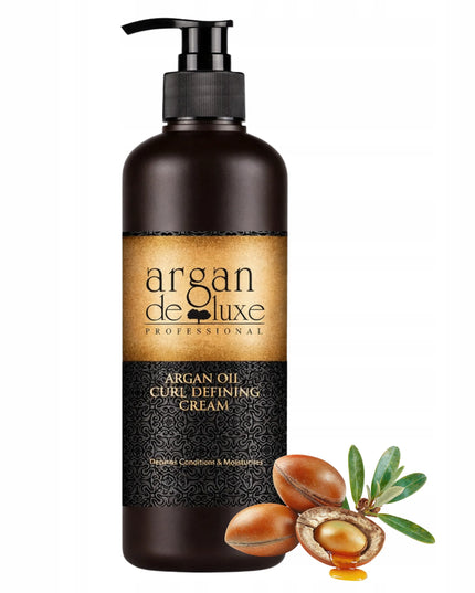 Cynos Argan de Luxe kremas su argano aliejumi garbanotiems ir banguotiems plaukams, garbanų aktyvatorius