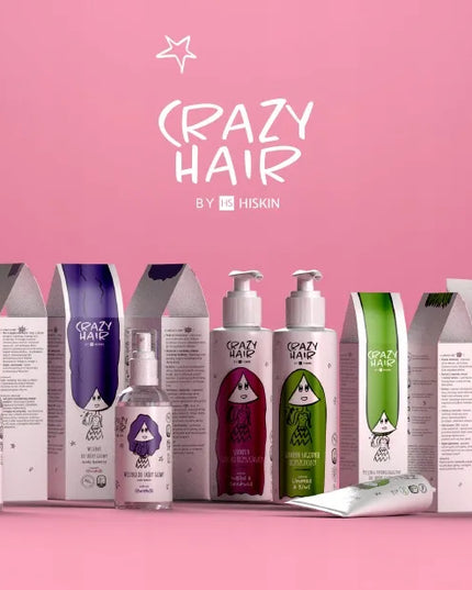 Hiskin Crazy Hair emolientinis plaukų kondicionierius su bananų aromatu