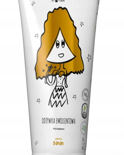 Hiskin Crazy Hair emolientinis plaukų kondicionierius su bananų aromatu
