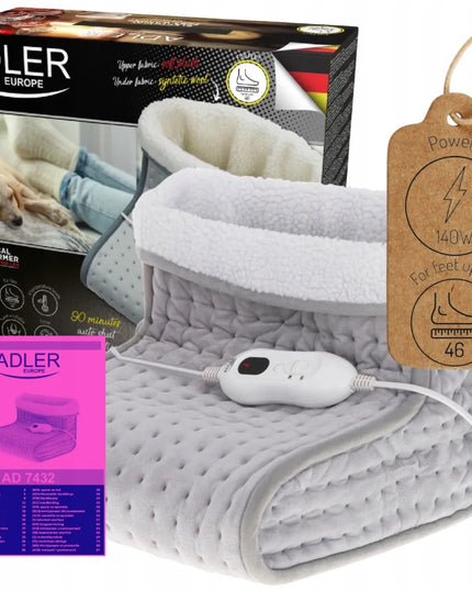 Adler AD 7432 elektrinis kojų šildytuvas su LCD ekranu turinčiu nuotolinio valdymo pultu, 100 W