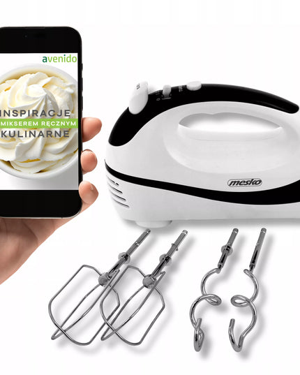 Sumuštinių keptuvė „Panini“ grilis 1400W + rankinis plaktuvas 550W