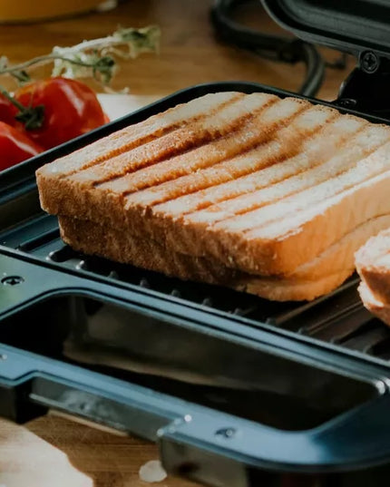 Elektrinis sumuštinių keptuvas Panini Grill, 1400W su nepridegančia danga