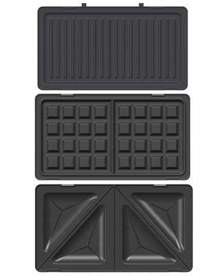 Mesko D_3045 sumuštinių keptuvė vafliams, griliui ir panini 1000W su nepridegančia danga