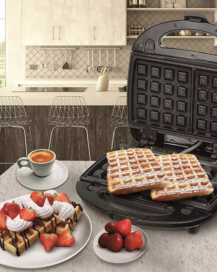 Mesko D_3045 sumuštinių keptuvė vafliams, griliui ir panini 1000W su nepridegančia danga