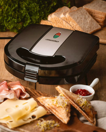 Mesko D_3045 sumuštinių keptuvė vafliams, griliui ir panini 1000W su nepridegančia danga