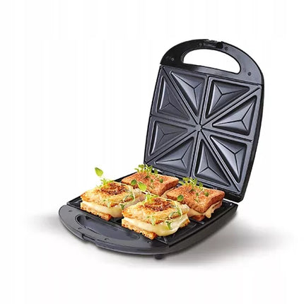 Sumuštinių skrudintuvas, sumuštinių keptuvė, trikampiai, 1500W, nepridegančia danga