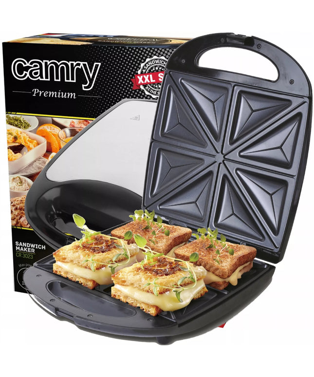 Sumuštinių skrudintuvas, sumuštinių keptuvė, trikampiai, 1500W, nepridegančia danga