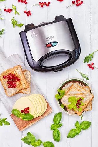 Sumuštinių keptuvė Adler AD 3015 trikampiams 750W su nelimpančia danga