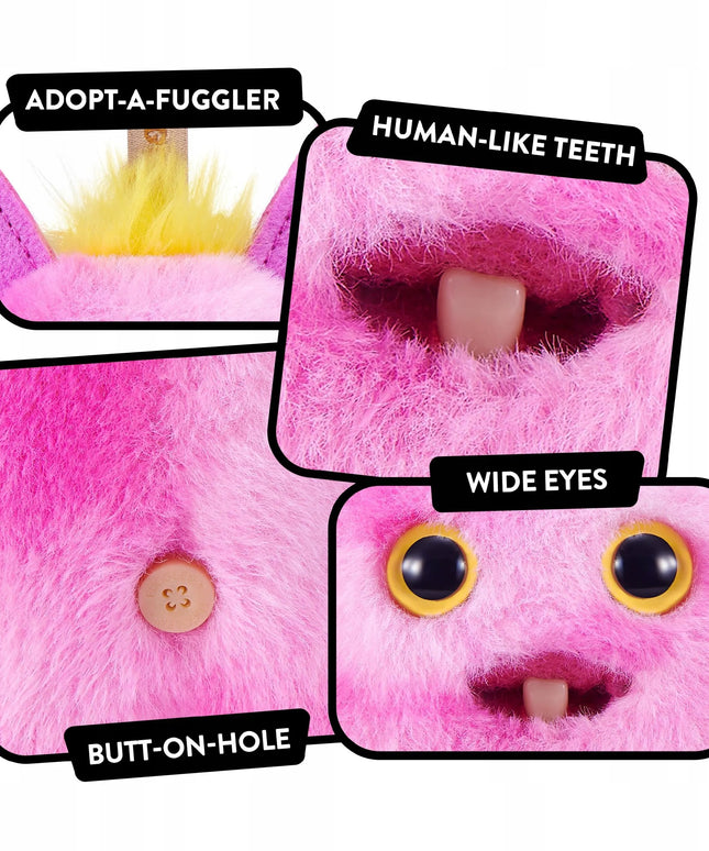 Originalus „ZURU Fuggler Baby Pinkles“ pakabukas, 9 cm, „Rabid Rabbit“