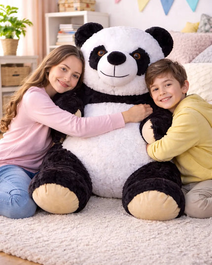 DIDELĖ PLĮŠINĖ PANDA – MILŽINIŠKAS MEŠKIUKAS, 145 cm