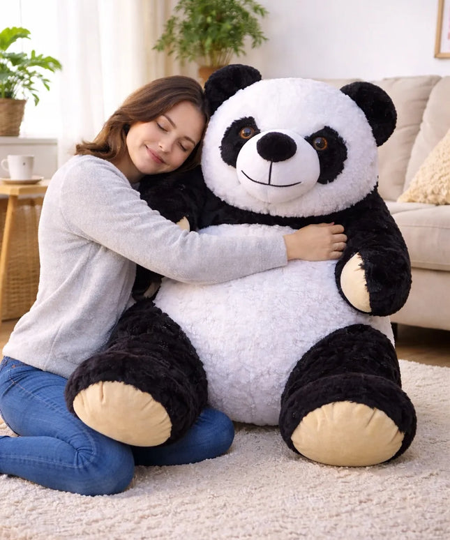 DIDELĖ PLĮŠINĖ PANDA – MILŽINIŠKAS MEŠKIUKAS, 145 cm