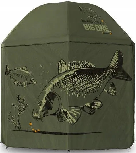 Žvejybinis skėtis Delphin BIG-ONE CARP su šoninėmis sienelėmis 2,50 m