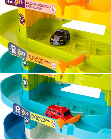 Daugiaaukštis garažas su liftu 6 automobiliukams berniukui