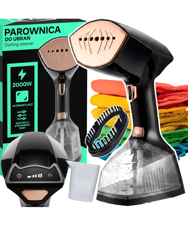 RETOO drabužių garintuvas, 2000W, 45g/min, 300 ml, garų reguliavimas, rankinis garų lygintuvas