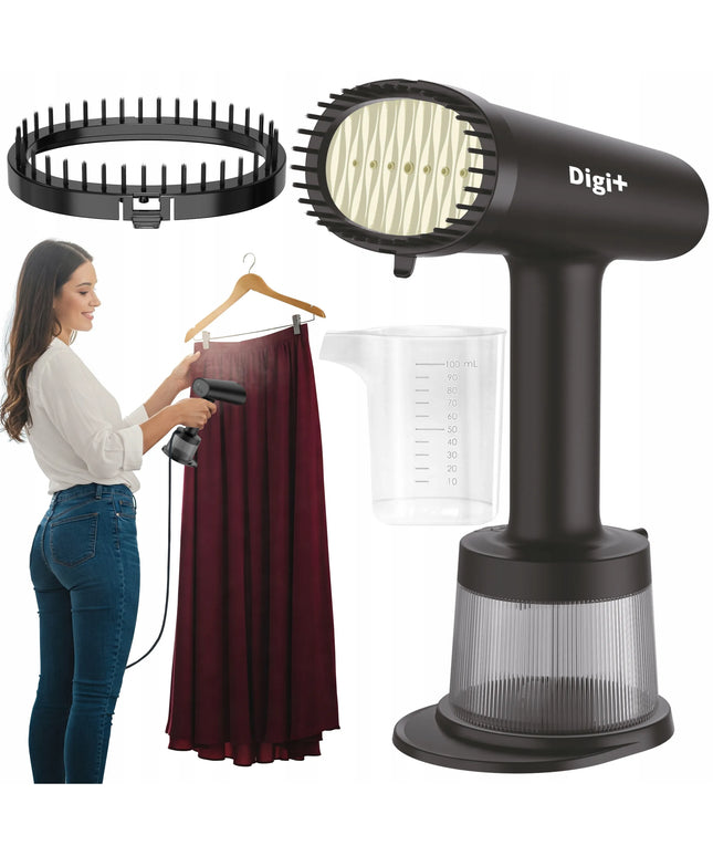 Rankinis drabužių garintuvas, garinis lygintuvas Digi+ G1 1800W, juodas