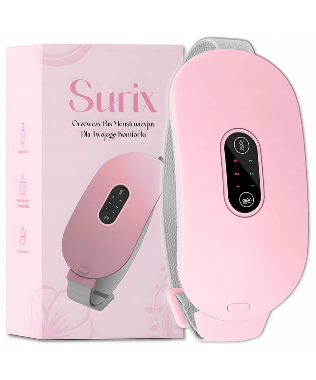 Surix menstruacinis diržas moterims nuo skausmo su šildymo ir masažo funkcijomis
