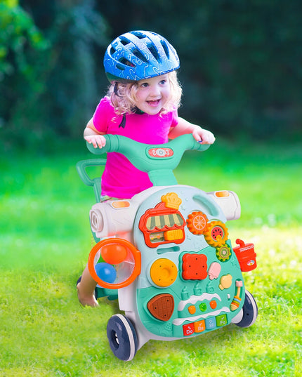 Interaktyvus 5in1 Stumdukas-Vaikštynė, Važinėjimo Žaislas, Staliukas, Paspirtukas Vaikams
